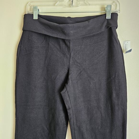 NWT!! Old Navy Black Wide Leg Fold Over Yoga Pants, Sz SP - Picture 2 of 6